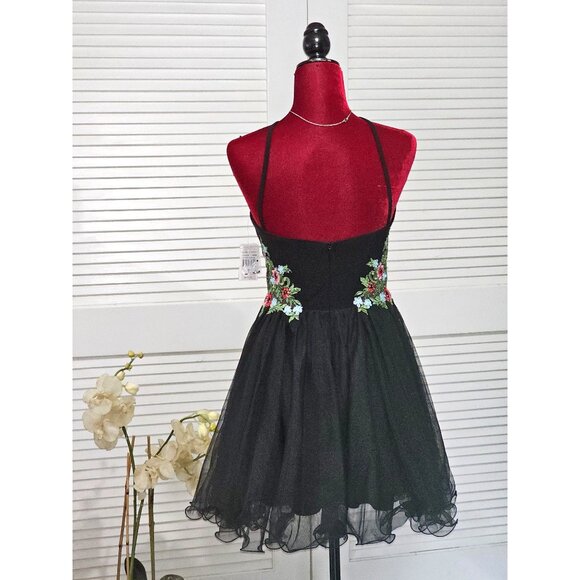 NWT Blondie Nites Stacy Sklar Dress 3 Embroidered Floral Fairycore Sz 7 169 - Picture 5 of 14